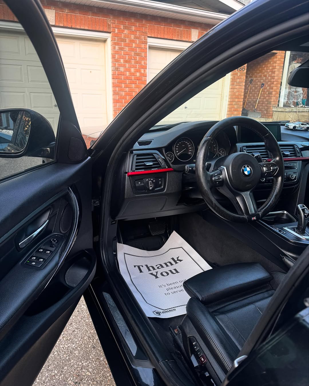 BMW interior after professional detailing